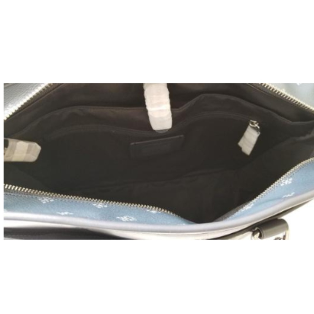 NEW COACH men Diamond Pattern large Tote Briefcase - Picture 5 of 8
